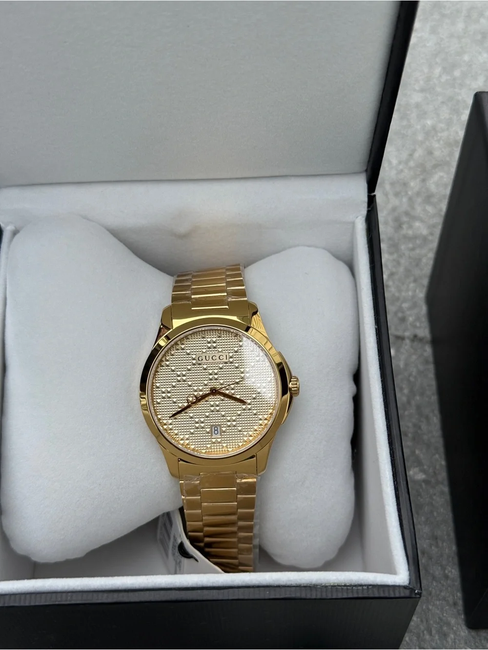 GUCCI G-Timeless Gold-Tone Stainless Steel Watch Mens
